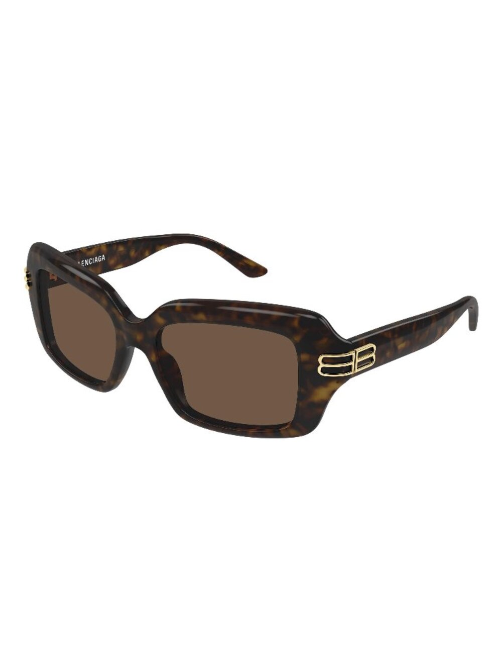 New Balenciaga Women's Sunglasses Havana Brown Lens Acetate Frame BB0465S 002 56